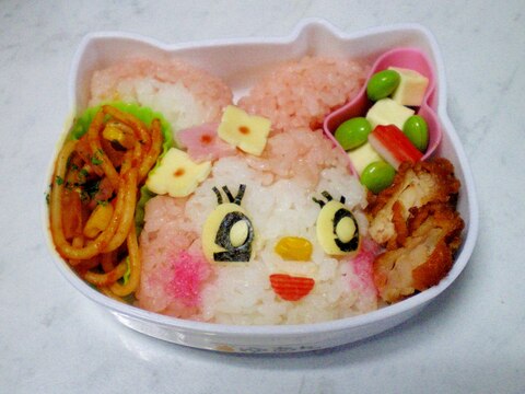 可愛いうさぎ弁当！キャラ弁当！デコフリ！